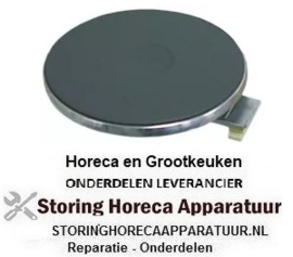 VE154490020 - Kookplaat ø 220mm 2600W 230V aansluiting 4 schroefklemmen met rvs rand + Prot