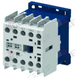 381207 - Relais AC1 20A 240VAC (AC3/400V) 9A/4kW hoofdcontact 4NO aansluiting schroefaansluiting