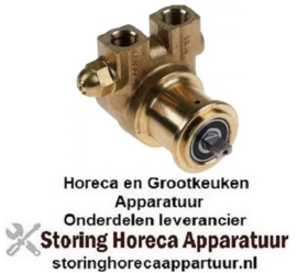 545500230 - Drukverhogings pompkop V6105 PROCON L 82mm 180l/h aansluiting 3/8" NPT met bypass koper