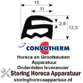 189900114 - Ovenrubber per meter CONVOTHERM
