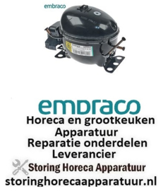 157605275 -Compressor koelmiddel R600a type EMU5132Y 220-240V 50Hz HBP 7,4kg 1/7HP cilinderinhoud 6,76cm³ RSIR  EMBRACO