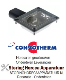 106359488 - Convotherm ovenlamp compleet inbouwmaat 55 x 70mm, 230V, 15W fitting E14 rechthoekig Convotherm