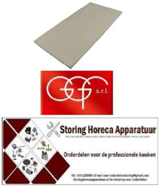 968850109 - Vuurvaststeen voor pizzaoven L 718mm B 359mm H 17mm verzending uitsluitend vrachtwagen GGF