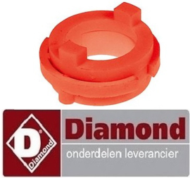 105S51GN54005 - Ring koppelstuk voor de voorste pizzaroller DIAMOND EUROPE P30
