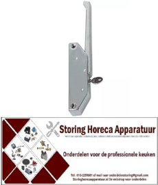 336690401 - Hendelsluiting voor koel en vrieskasten L 135mm bevestigingsafstand 120mm afsluitbaar