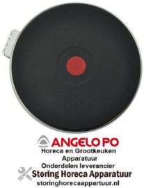 345490017 - Kookplaat ø 180 mm 2000 Watt - 400 Volt voor fornuis Angelo Po