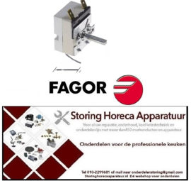 284375460 -Thermostaat t.max. 255°C instelbereik 55-255°C 1-polig 1NO 16A voeler ø 3,1mm voeler L 201mm FAGOR