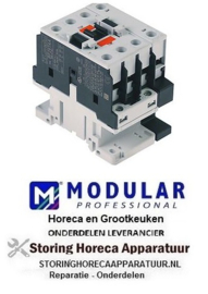 113380787 -Relais AC1 45A 230VAC (AC3/400V) 26A/13kW hoofdcontact 4NO aansluiting schroefaansluiting Modular