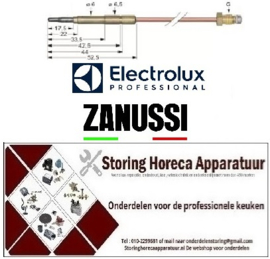 771107605 - Thermokoppel M8x1 - Lengte 1500 mm ZANUSSI