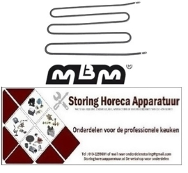 314418344 - Verwarmingselement voor Bain-Marie 1200 Watt MBM