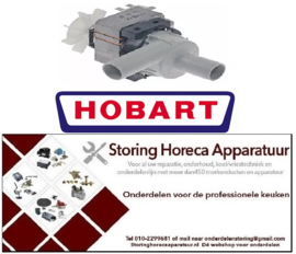 854500042 -Afvoerpomp ingang ø 24mm uitgang ø 24mm 230V 80W 50Hz HANNING type KD22B3-679 HOBART