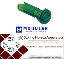076359123 -Signaallampfitting inbouwmaat ø10mm groen rond vpe 1stuk Modular