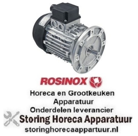 630501477 -Motor 260W 400V 50Hz 0,8A schacht ø 14mm schachtlengte 40mm flens ø 156mm 900U/min ø 140mm ROSINOX