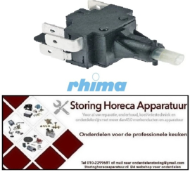 345345605 - Shakelelement 2CO 250V 16A aansluiting vlaksteker 6,3mm RHIMA
