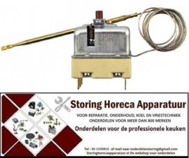 VE253375262 - Maximaalthermostaat uitschakeltemp. 360°C 3-polig 20A voeler ø 4mm voeler L 122mm pijp ø 1490mm