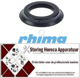 51550710053 -  Rubber tbv overlooppijp voor vaatwasser RHIMA WD-6, WD-6A