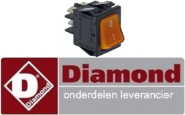 37712049461 - Wipschakelaar oranje voor de warmhoudwagen DIAMOND CCE20-DG