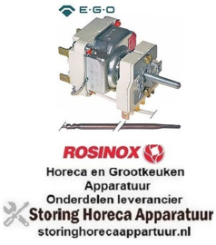 123375246 -Thermostaat t.max. 645°C instelbereik 100-615/645°C 2-polig 2NO 16A ROSINOX