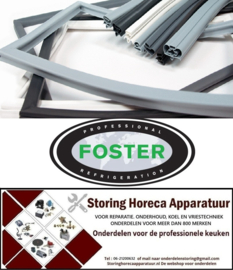 224901287 - Koeldeurrubber  B 390mm L 625mm steekmaat FOSTER