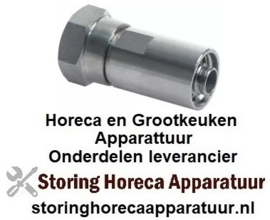 255592304 - Slangaansluiting draad 1/2" ID slang ø 13x21,5mm RVS