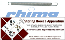 265517273 - Trekveer ø 10mm totale lengte 225mm draad ø 1,5mm inbouwpositie boven RHIMA