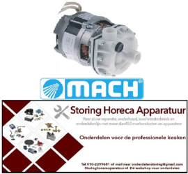 125500331 - Waspomp ingang ø 30mm uitgang ø 30mm type B286.1650 230V 50Hz fasen 1 0,37kW 0,5PS L 195mm voor vaatwasser MACH