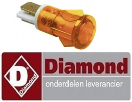 580A08003 - Signaallamp oranje voor bakplaat  DIAMOND FTE