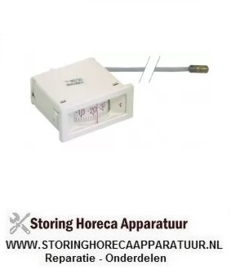 023541081 - Thermometer inbouwmaat 58x25,5mm -40 tot +40°C pijp ø 1500mm voeler ø 8mm voeler L 22mm