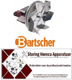 236601339 - Heteluchtventilatormotor 220-240V 45W L1 78mm L2 13mm L3 25mm L4 87mm ventilatorblad ø 150mm BARTSCHER