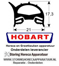 4441235313 - Deurrubber steamer HOBART HFEI101DL + HFEI101DR