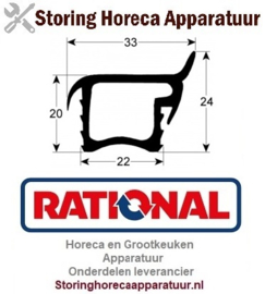 739902227 - Rekkenwagendichting B 450mm L 170mm 3-zijdig (lange zijde open) voor RATIONAL