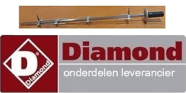590689000 - Spies L 835mm compleet dikte 12mm voor Kippengrill DIAMOND RVG