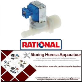 143.3708.53 - Magneetventiel enkel recht 230VAC ingang 3/4" uitgang 11,5mm ingang 10l/min 10 RATIONAL