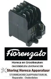 263380528 - Relais AC1 16A 230VAC (AC3/400V) 8,4A/4kW hoofdcontact 4NO Fiorenzato-M.C