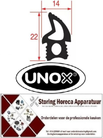 505901775 - Deurrubber L 4450mm voor oven UNOX