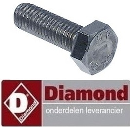 2088300380 - Zeskantschroef draad M8 voor spiraalkneder  DIAMOND EUROPE : TF53-2