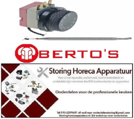 215375404 -Thermostaat t.max. 90°C 1-polig 1CO 16A voeler ø 6mm voeler L 104mm capillaire 1400mm 250V BERTOS