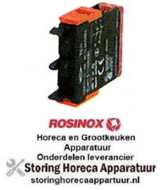 136346659 -Kontaktblok ERSCE C02 2NC max. spanning 400V 10(4)A rood/rood ROSINOX