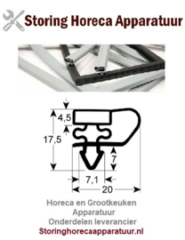 2220239153 - Koeldeurrubber profiel 9030 B 523mm L 751mm op maat gemaakt