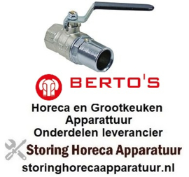 935514207 - Uitloopkraan L 84mm uitloop ø 22mm draad 3/4 met hendelgreep voor apparatuur Berto's