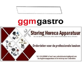 DIA136A00PT59001 - Glasplaat L 1055mm B 102mm voor pizzaoven GGM GASTRO
