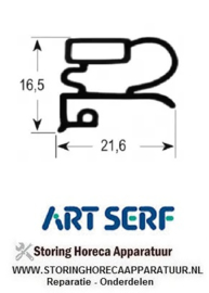 028900527 - Koeldeurrubber profiel 9030 B 245mm L 500mm buitenmaat ArtSerf