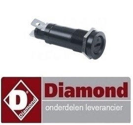 0510F0031 - Zekeringhouder passende zekering ø5x20mm ø 14,5mm draad M16x1 1-polig 10A maximale spanning 500V DIAMOND