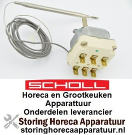 377375022 - Thermostaat t.max. 180°C - 3-polig 3NO 16A voeler ø 6mm voeler L 133mm SCHOLL