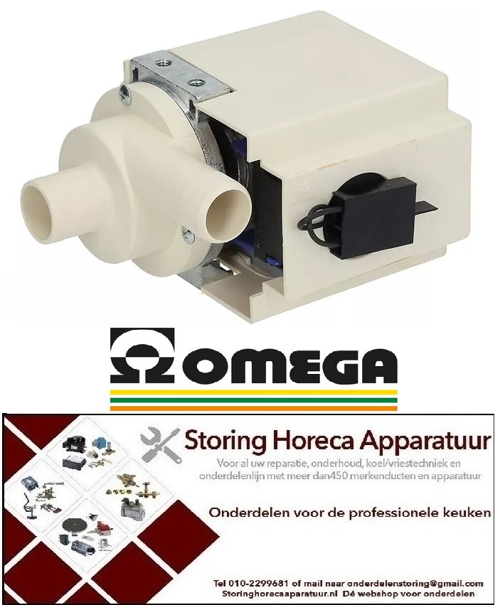 2833122574 - Afvoerpomp 50Hz 100W 230V ingang ø 24mm uitgang ø 23mm OMEGA