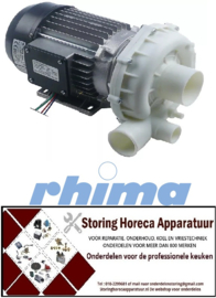 237500530- Waspomp ingang ø 60mm uitgang ø  48mm type T15 230V 50Hz fasen 1 1,1kW vaatwasser RHIMA DR59