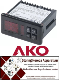 438379456 - Elektronische regelaar AKO type AKO-D14323 inbouwmaat 71x29mm 230V spanning AC NTC/PTC - AKO