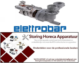 224500150 -Pomp type W210SX 230V 50Hz fasen 1 0,24kW 0,33PS L 230mm rotatierichting rechts condensator 6,3µF ELETTROBAR
