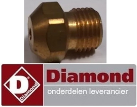 609RTCU700032 - Sproeier D90K propaangas voor gasfornuis DIAMOND RF3G