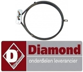 465.565.005.00 - Verwarmingselement 1600 Watt voor heteluchtoven DIAMOND BRIO43/X-N